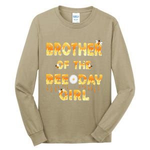 Brother Of The Bee Day Birthday Matching Party Tall Long Sleeve T-Shirt