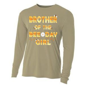 Brother Of The Bee Day Birthday Matching Party Cooling Performance Long Sleeve Crew