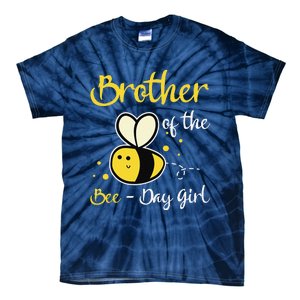 Brother Of The Bee Day Birthday Party Tie-Dye T-Shirt