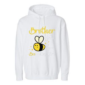 Brother Of The Bee Day Birthday Party Garment-Dyed Fleece Hoodie