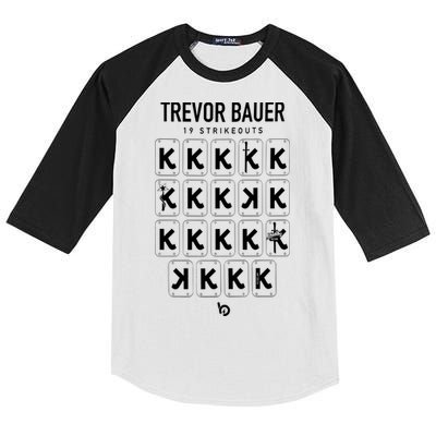 Bauer Outage Trevorbauer 19 Strikeouts DiabloS 19k Record Kids Colorblock Raglan Jersey