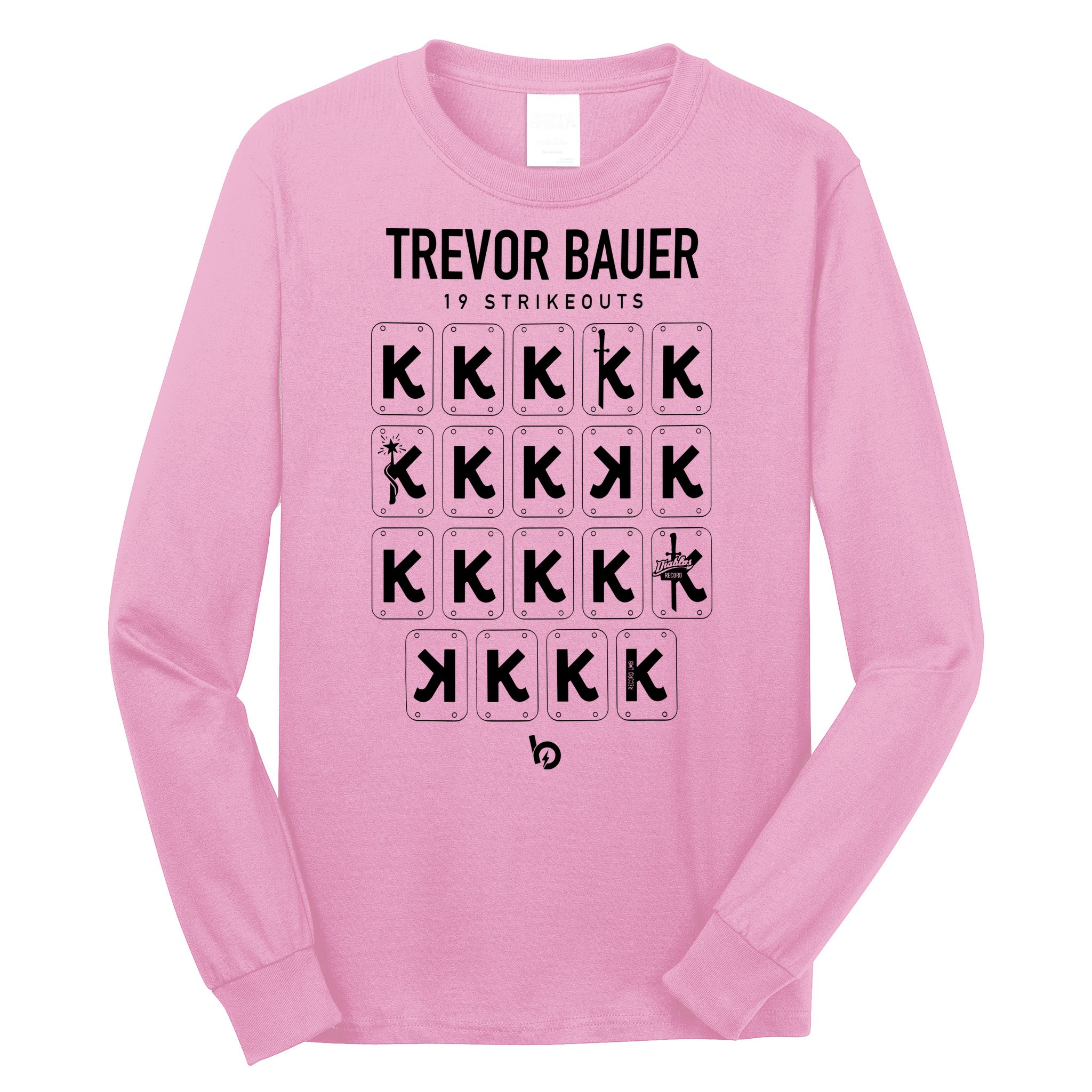 Bauer Outage Trevorbauer 19 Strikeouts DiabloS 19k Record Long Sleeve Shirt