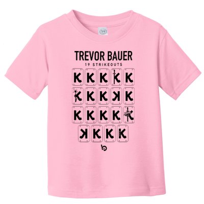 Bauer Outage Trevorbauer 19 Strikeouts DiabloS 19k Record Toddler T-Shirt