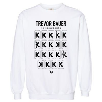 Bauer Outage Trevorbauer 19 Strikeouts DiabloS 19k Record Garment-Dyed Sweatshirt