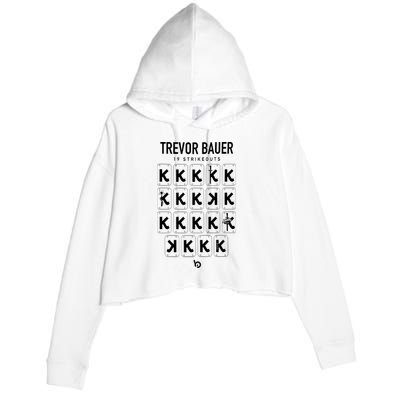 Bauer Outage Trevorbauer 19 Strikeouts DiabloS 19k Record Crop Fleece Hoodie