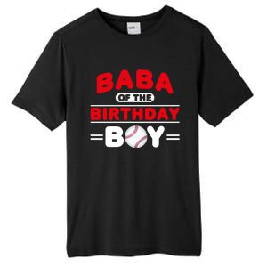 Baba Of The Birthday Boy Baseball Theme Family Bday Party Tall Fusion ChromaSoft Performance T-Shirt