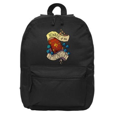 Beware Of The Smiling Dungeon Master 16 in Basic Backpack