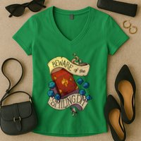 Beware Of The Smiling Dungeon Master Women's V-Neck T-Shirt