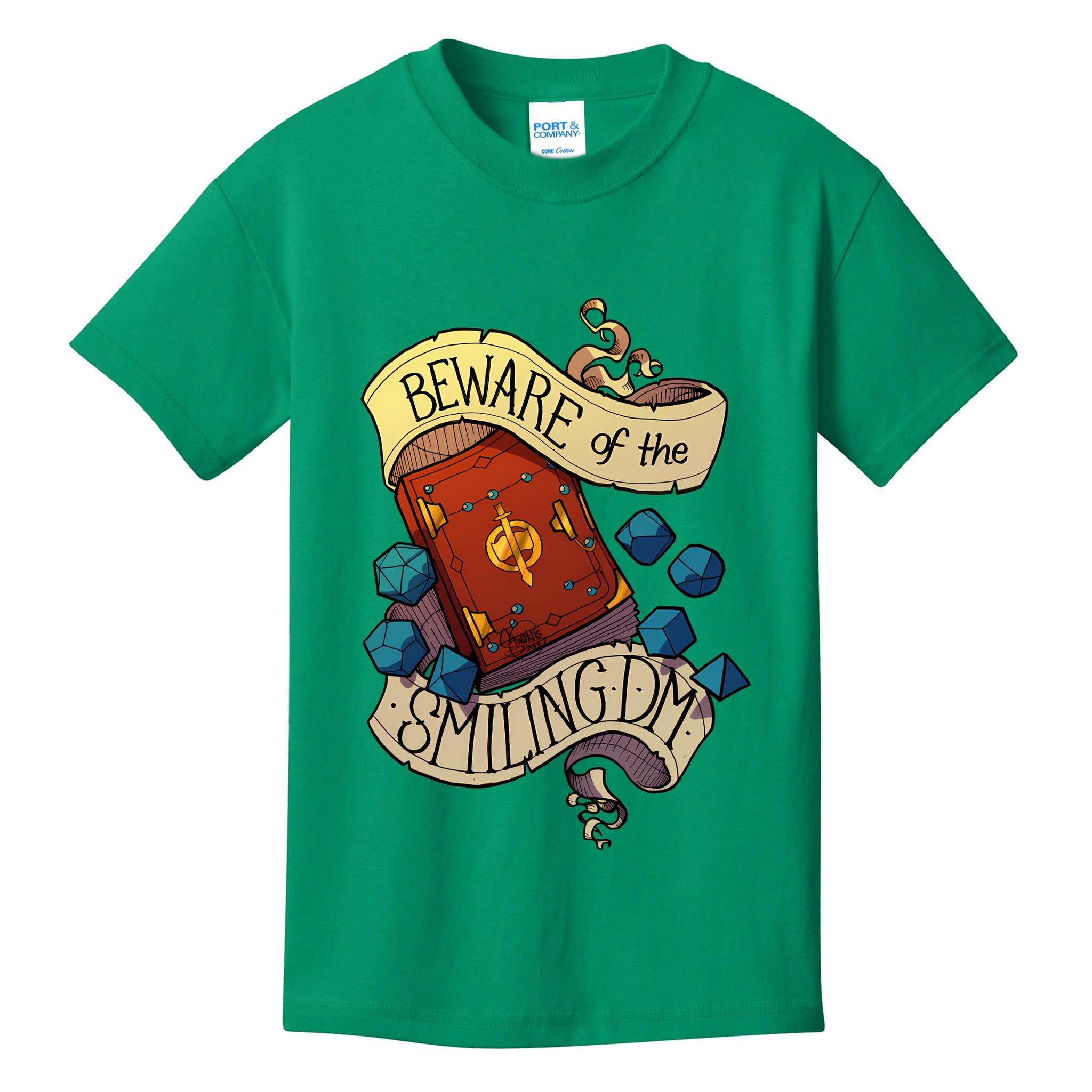 Beware Of The Smiling Dungeon Master Kids T-Shirt