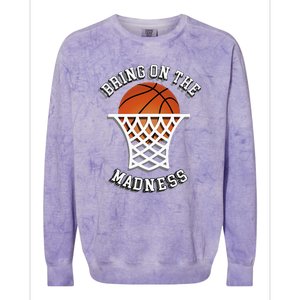 Bring On The Madness Basketball Colorblast Crewneck Sweatshirt