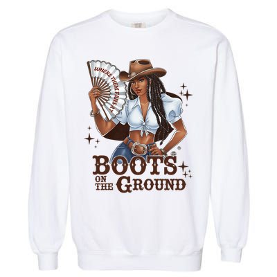 Boots On The Ground Linedance Garment-Dyed Sweatshirt