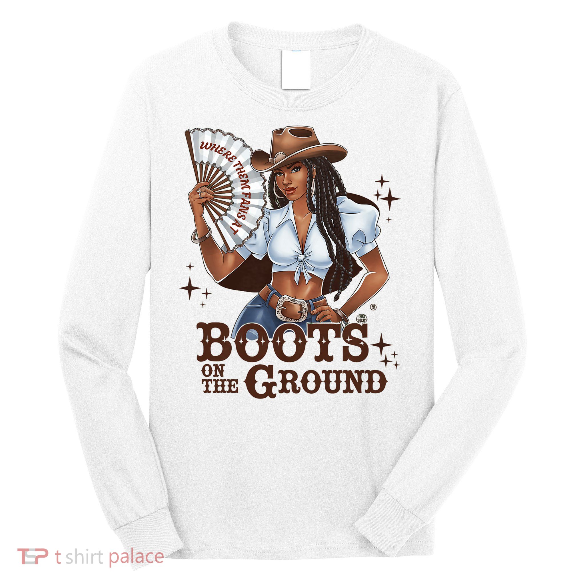 Boots On The Ground Linedance Long Sleeve Shirt
