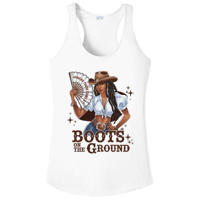 Boots On The Ground Linedance Ladies PosiCharge Competitor Racerback Tank