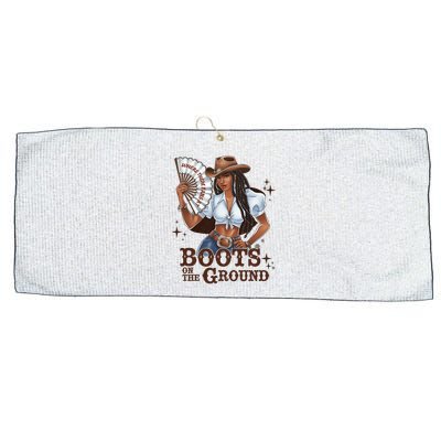 Boots On The Ground Linedance Large Microfiber Waffle Golf Towel