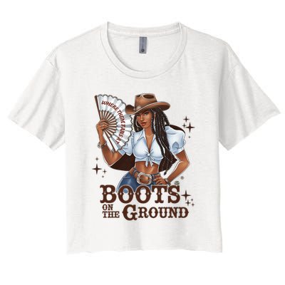 Boots On The Ground Linedance Crop Top