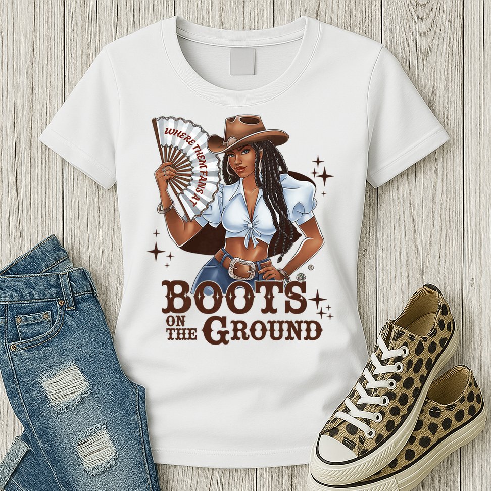 Boots On The Ground Linedance Womens T-Shirt