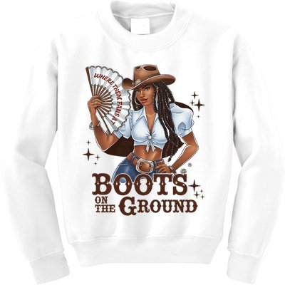 Boots On The Ground Linedance Kids Sweatshirt