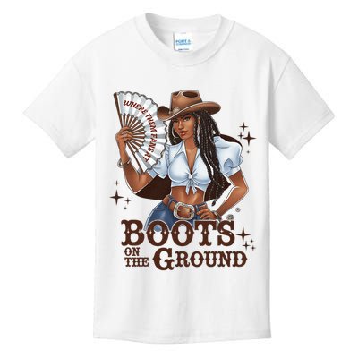 Boots On The Ground Linedance Kids T-Shirt