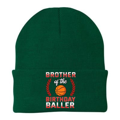 Brother Of The Birthday Boy Basketball Bday Knit Cap Winter Beanie