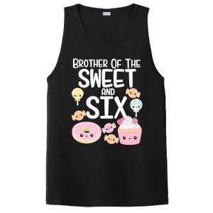 Brother Of The Sweet And Six Candy Theme Birthday Donut Candy Gift PosiCharge Competitor Tank