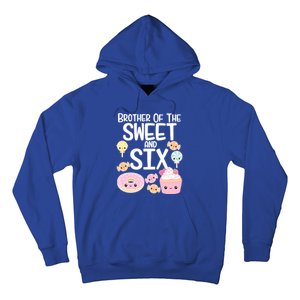 Brother Of The Sweet And Six Candy Theme Birthday Donut Candy Gift Hoodie