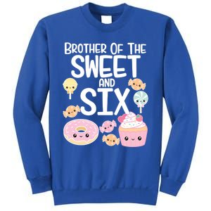 Brother Of The Sweet And Six Candy Theme Birthday Donut Candy Gift Sweatshirt