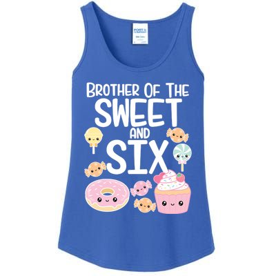 Brother Of The Sweet And Six Candy Theme Birthday Donut Candy Gift Ladies Essential Tank