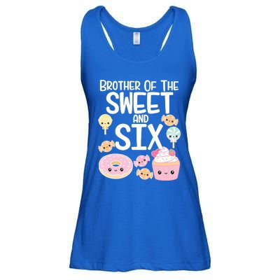 Brother Of The Sweet And Six Candy Theme Birthday Donut Candy Gift Ladies Essential Flowy Tank