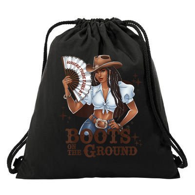 Boots On The Ground Linedance Drawstring Bag