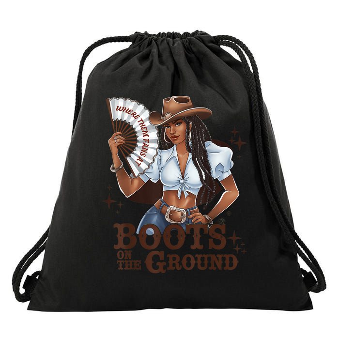 Boots On The Ground Linedance Drawstring Bag