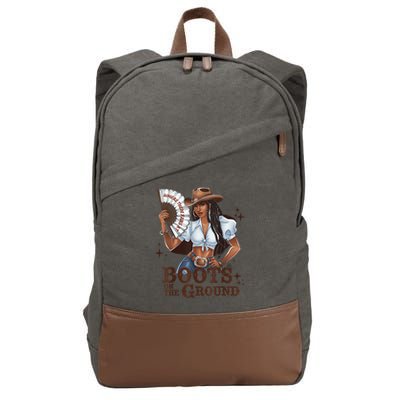 Boots On The Ground Linedance Cotton Canvas Backpack