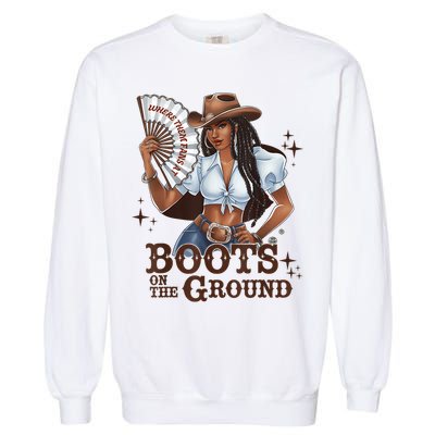 Boots On The Ground Linedance Garment-Dyed Sweatshirt