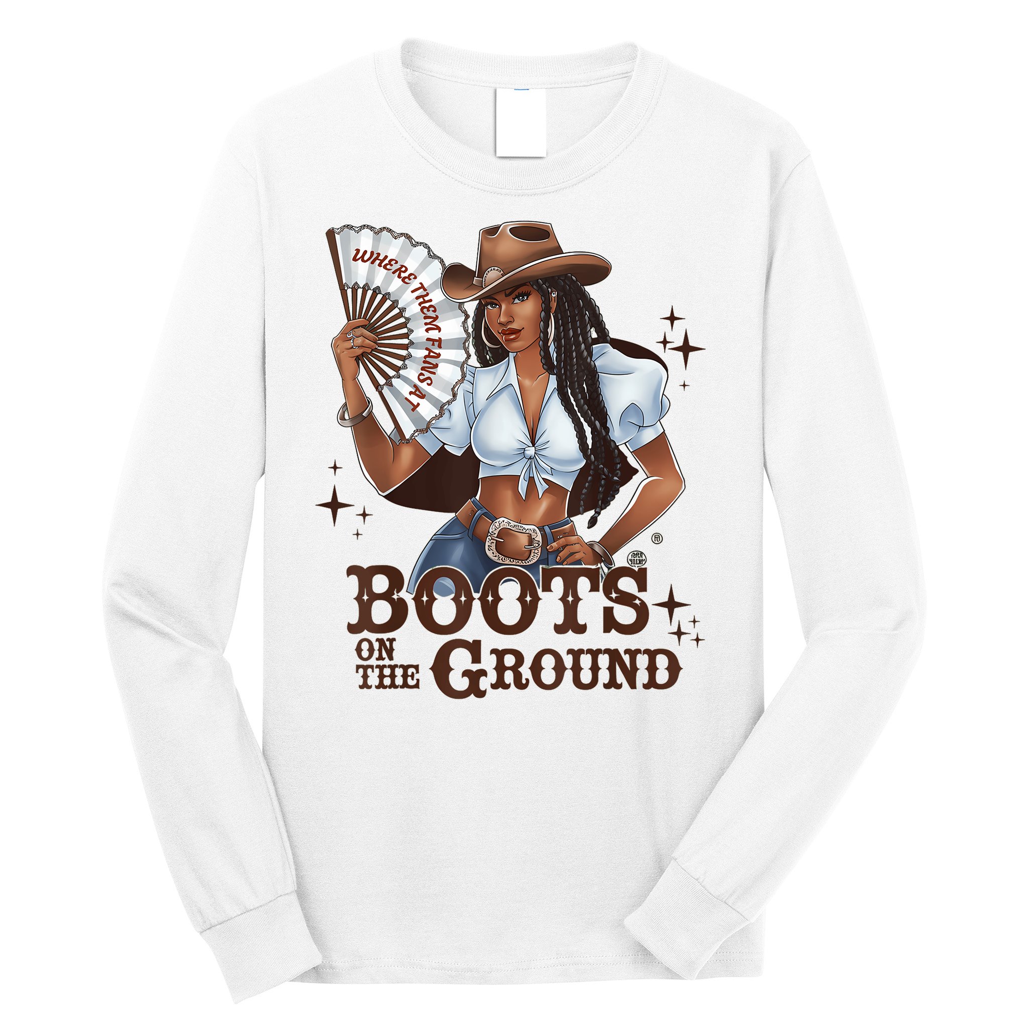 Boots On The Ground Linedance Long Sleeve Shirt
