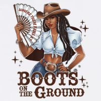 Boots On The Ground Linedance Button