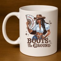 Boots On The Ground Linedance 11oz C Handle Ceramic Mug