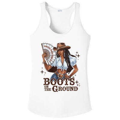 Boots On The Ground Linedance Ladies PosiCharge Competitor Racerback Tank