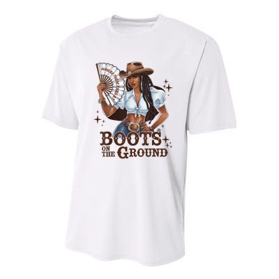 Boots On The Ground Linedance Youth Performance Sprint T-Shirt