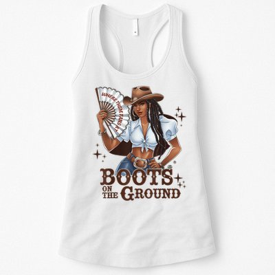 Boots On The Ground Linedance Womens Tank Top