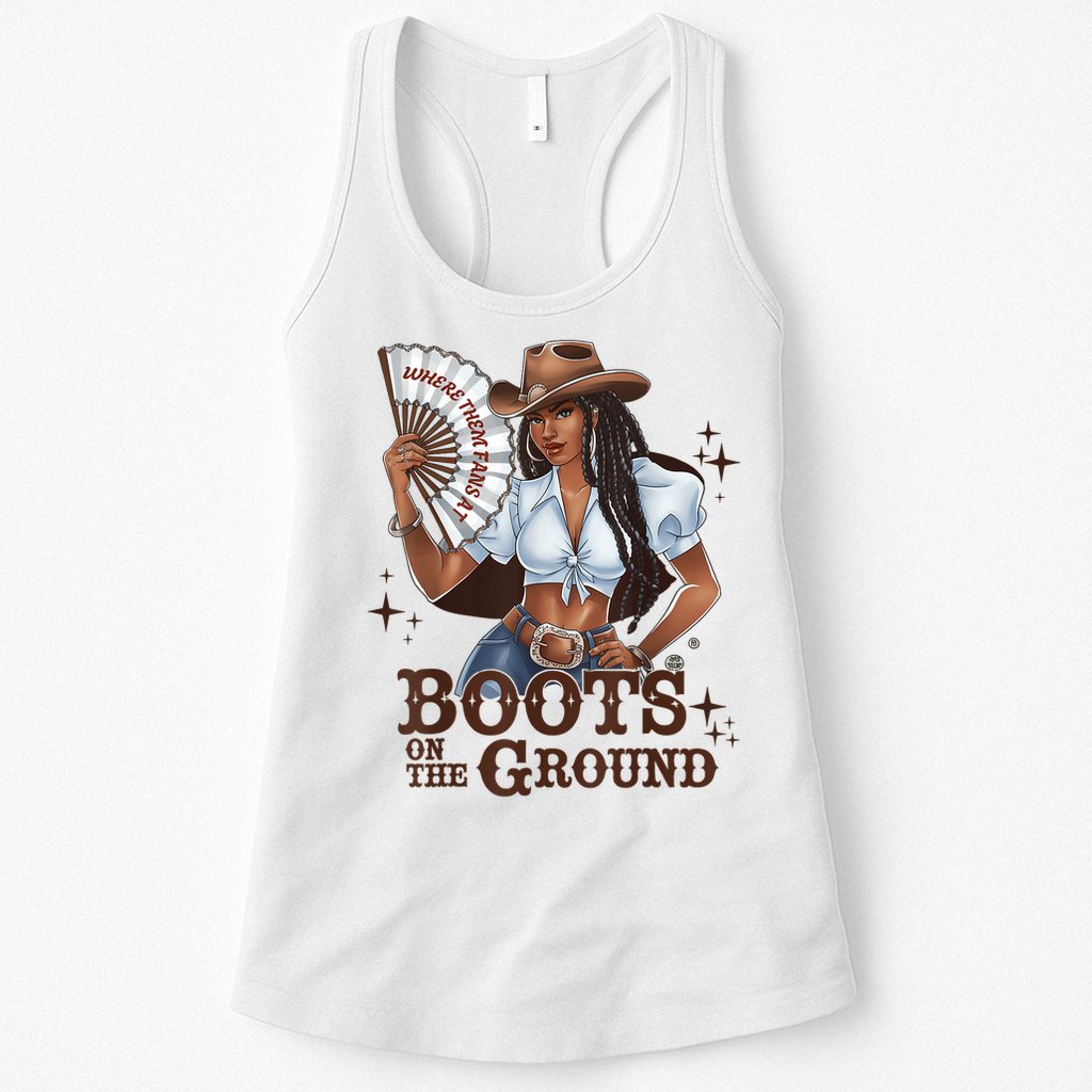 Boots On The Ground Linedance Womens Tank Top