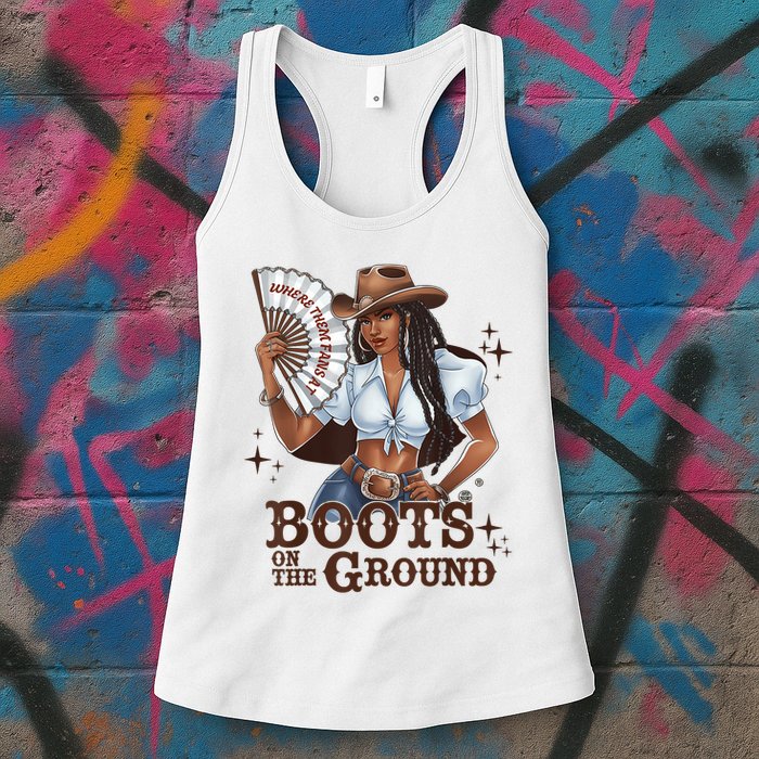 Boots On The Ground Linedance Womens Tank Top