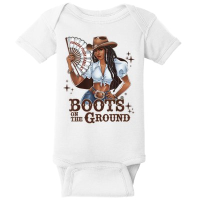 Boots On The Ground Linedance Baby Bodysuit