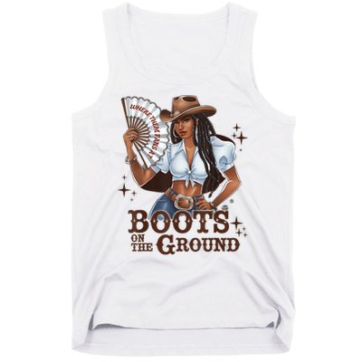 Boots On The Ground Linedance Tank Top