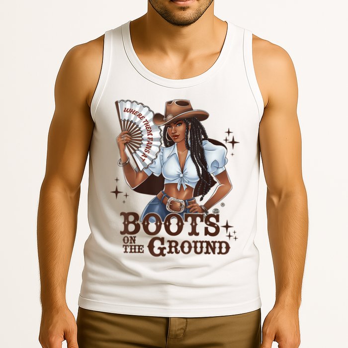 Boots On The Ground Linedance Tank Top