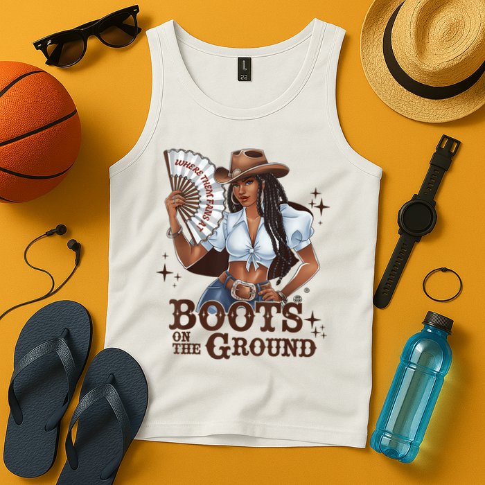 Boots On The Ground Linedance Tank Top