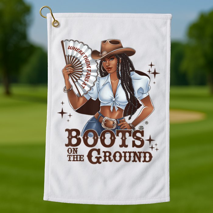 Boots On The Ground Linedance Golf Towel