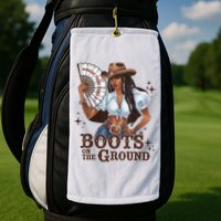 Boots On The Ground Linedance Golf Towel