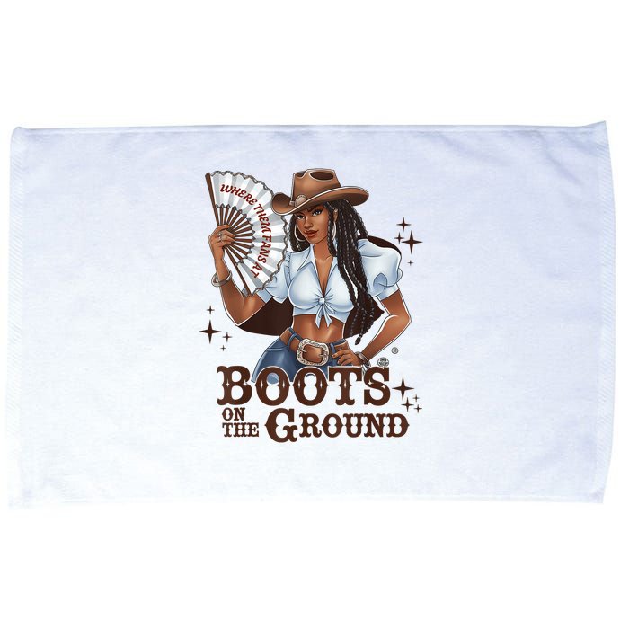 Boots On The Ground Linedance Microfiber Hand Towel