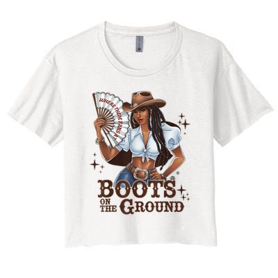 Boots On The Ground Linedance Crop Top