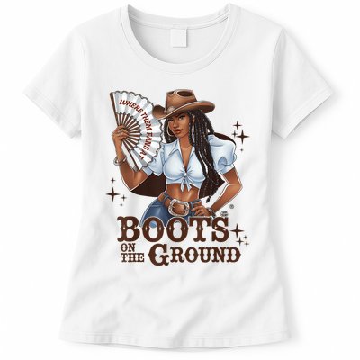 Boots On The Ground Linedance Womens T-Shirt