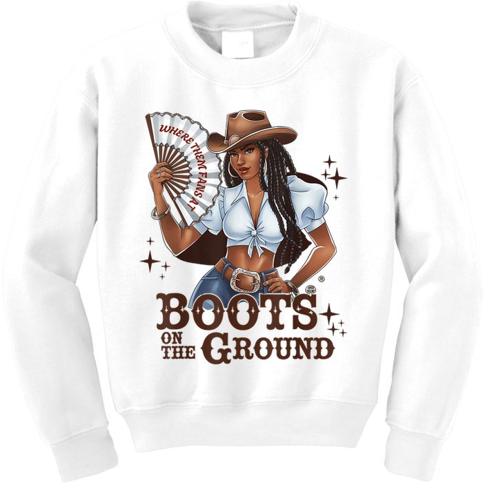 Boots On The Ground Linedance Kids Sweatshirt